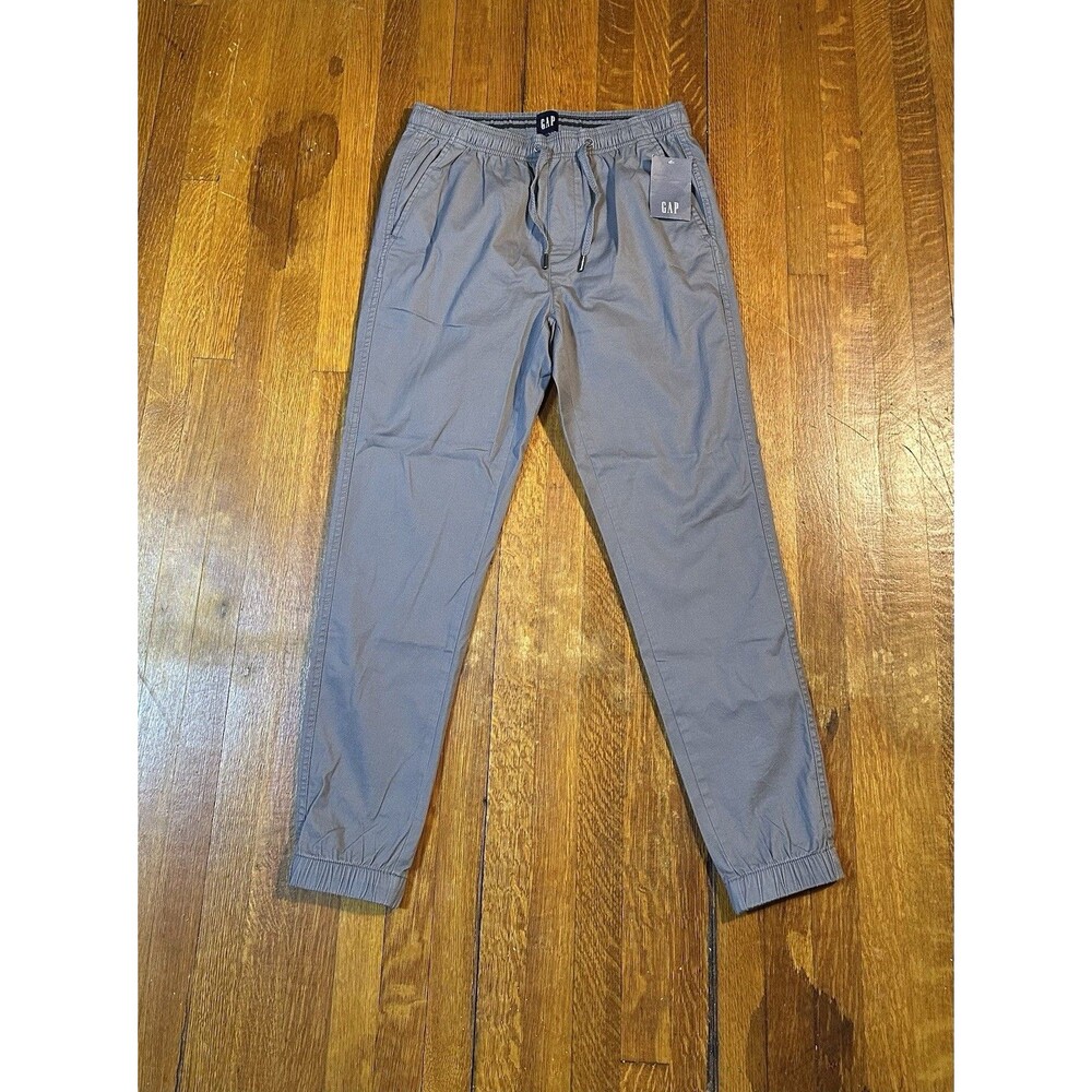 Gap Men's Jogger Pants Gray Elastic Waist & Cuffs Pockets Small NWT